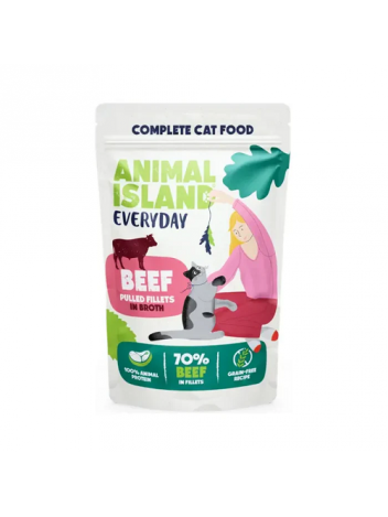 Animal Island Cat Everyday Broth Beef 85g