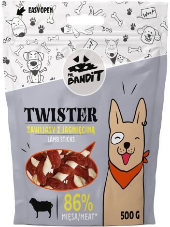 Mr. Bandit Twister Zawijasy z jagnięciną 500g