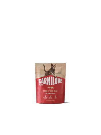 Carnilove Cat 400g Active Adult Sterylised Lamb, Wild Boar