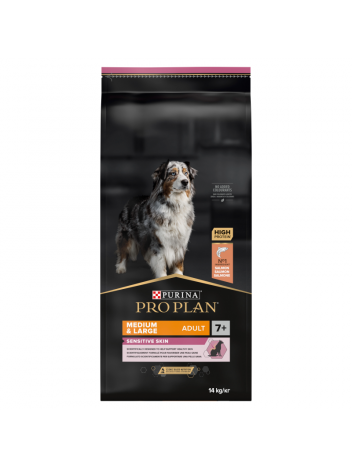 Purina Pro Plan Adult 7+ Medium Sensitive Skin 14kg