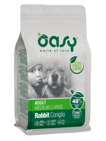 Oasy One Protein Adult M/L Rabbit 12kg