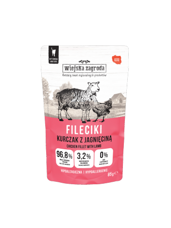 Wiejska Zagroda Fileciki Kurczak z jagnięciną 85g