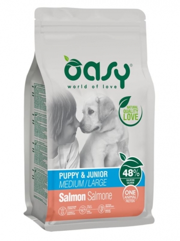 Oasy One Protein Puppy & Junior M/L Salmon 2,5kg