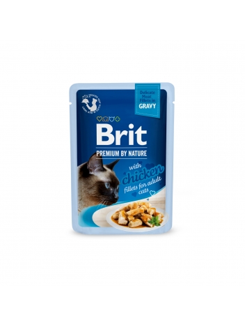 Brit Premium Cat Adult Chicken Fillets w sosie 85g