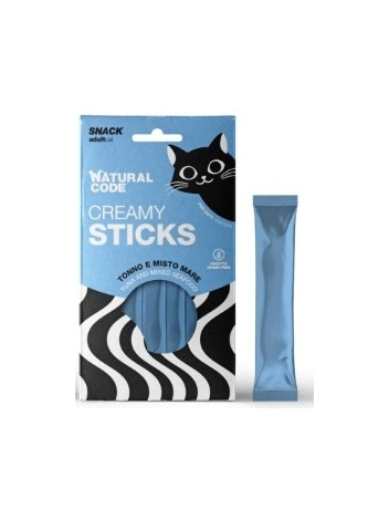 Natural Code Snack Creamy Sticks Tuna and seafood 4x14g