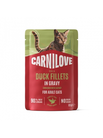 Carnilove Cat saszetka 85g sos Adult Kaczka