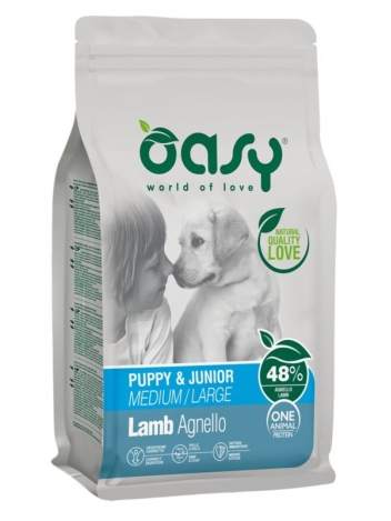 Oasy One Protein Puppy & Junior M/L Lamb 2,5kg