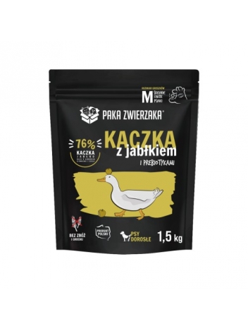 Paka Zwierzaka Kaczka z jabłkiem M 1,5kg