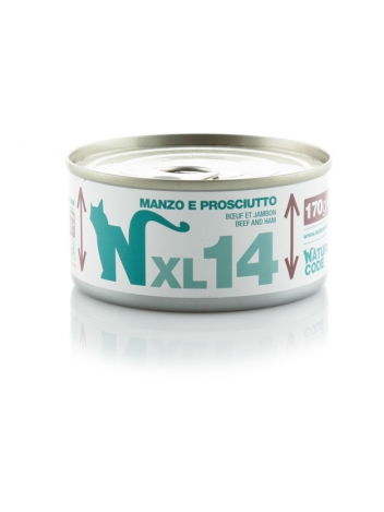 Natural Code Cat XL14 beef nad ham 170g