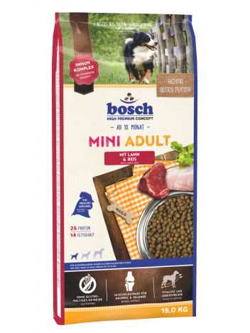 Bosch Mini Adult Lamb & Rice - 15kg