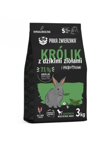 Paka Zwierzaka Puppy Królik z dzikimi ziołami S 3kg