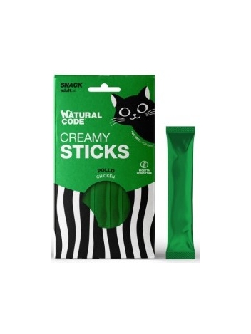 Natural Code Snack Creamy Sticks Chicken 4x14g