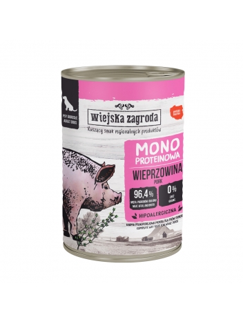 Wiejska Zagroda Mono Wieprzowina dla psa 400g