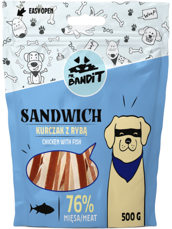 Mr. Bandit Sandwich Kurczak z rybą 500g