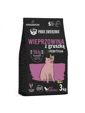 Paka Zwierzaka Wieprzowina z gruszką S 3kg