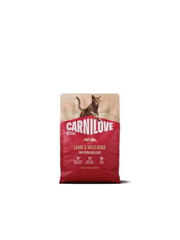 Carnilove Cat 2kg Active Adult Sterylised Lamb, Wild Boar