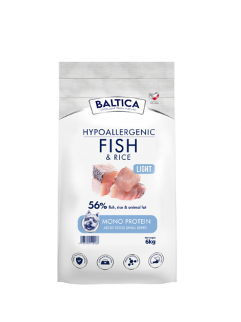 Baltica Fish&Rice Light Hypoallergenic 6kg