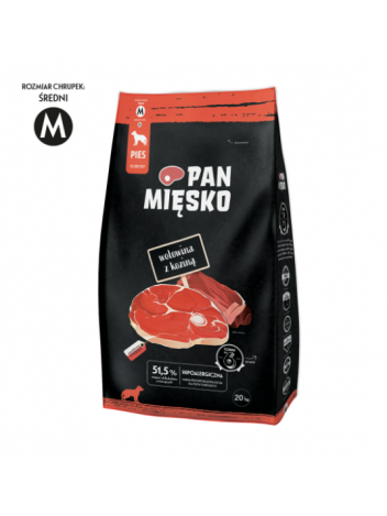 Pan Mięsko Wołowina z koziną M 20kg