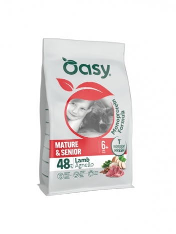 Oasy Mono 10kg AD Senior Jagnięcina