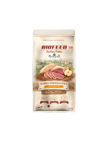 Kuchnia Polska Karma Półwilgotna Kaczka 4kg