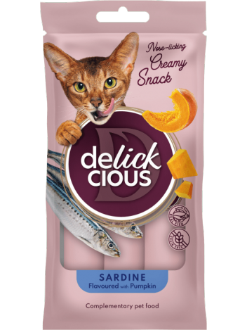 Delickcious Creamy Snack Sardynka z dynią 4x15g