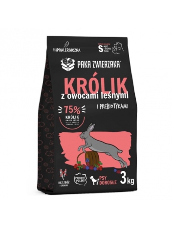 Paka Zwierzaka Królik z owocami leśnymi S 3kg