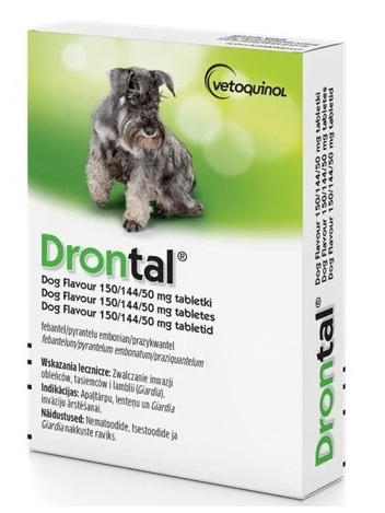 Drontal Plus Flavour - 2 tabletki dla psów