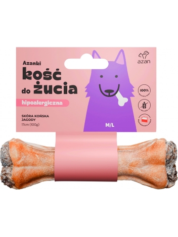 Azanki Kość do żucia Adult hipoalergiczna 17cm