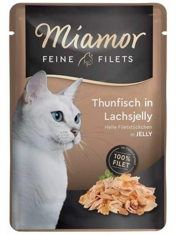 Miamor Filets Tuńczyk w galaretce z łososia 100g