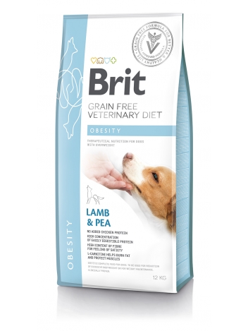 Brit Veterinary Diets Dog GF Obesity Lamb & Pea 12kg