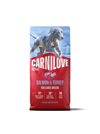 Carnilove Dog 12 kg Active Adult Large Breed Salmon, Turkey