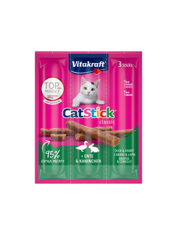 Vitakraft Cat-Stick Mini - kaczka i królik