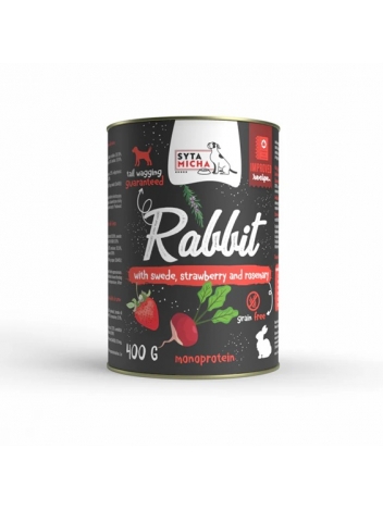 Syta Micha Królik z brukwią, truskawką i rozmarynem 400g
