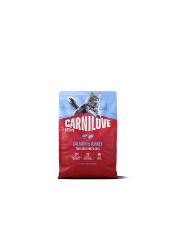 Carnilove Cat 2kg Active Adult Large Breed Salmon, Turkey