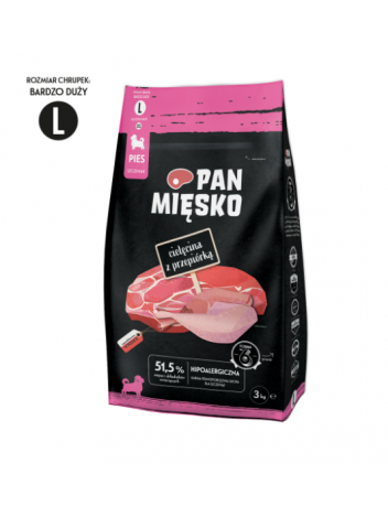 Pan Mięsko Cielęcina z przepiórką dla szczeniąt L 3kg