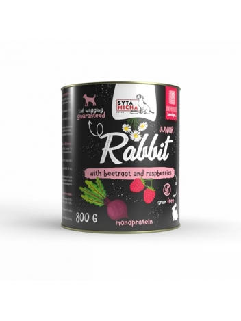 Syta Micha Junior Królik z burakiem i malinami 800g
