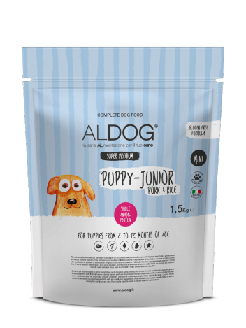 Aldog Puppy Junior Mini Pork & Rice 1,5kg