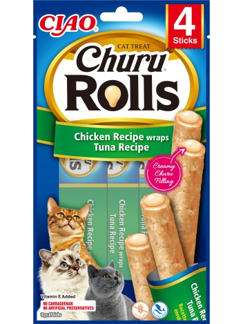 Churu  Cat Rolls Chicken wraps tuna 40g