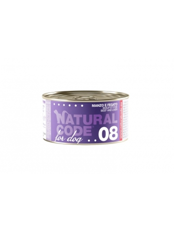Natural Code DOG 08 Beef and liver 90g
