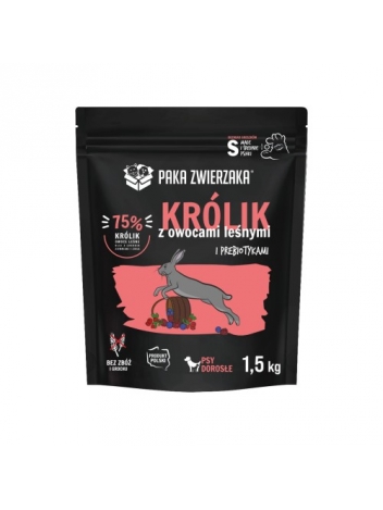 Paka Zwierzaka Królik z owocami leśnymi S 1,5kg