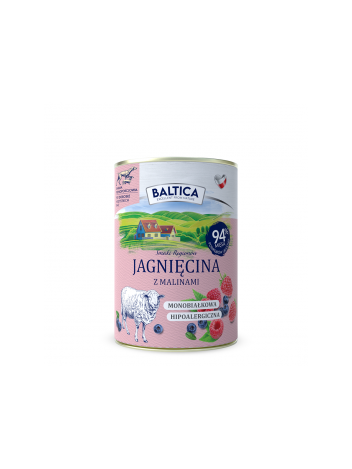 Baltica Smaki Regionów Jagnięcina z malinami 400g