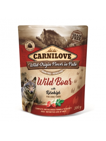 Carnilove Dog Wild Boar & Rosehips 300g