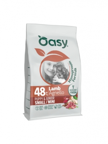 Oasy Mono 2kg PUP S/Mini Jagnięcina