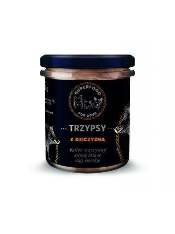 Trzypsy z dziczyzną 300g