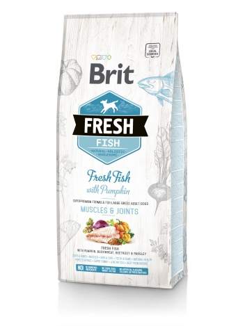 Brit Fresh Adult Large Breed Fish & Pumpkin - 12kg