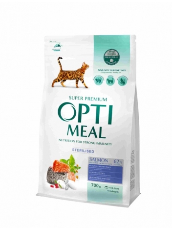 OptiMeal Sterilised Cat Dorsz 700g