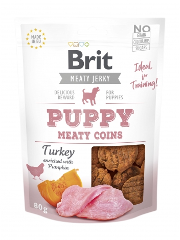 Brit  Turkey Meaty Coins for Puppy 80g