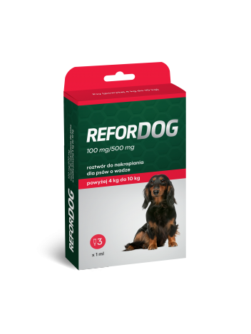 Refordog (dla psów ważących 4-10 kg) 3x1ml
