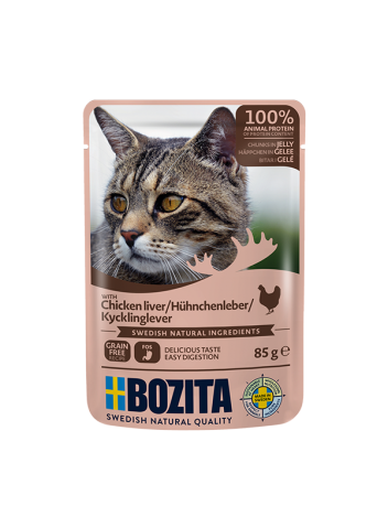 Bozita kawałki w galaretce z wątróbką z kurczaka 85g