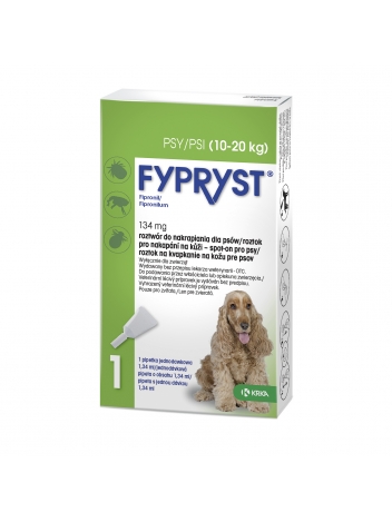 Fypryst 134mg roztwór do nakrapiania dla psów
